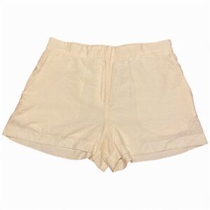 H&M Off White High Rise Shorts